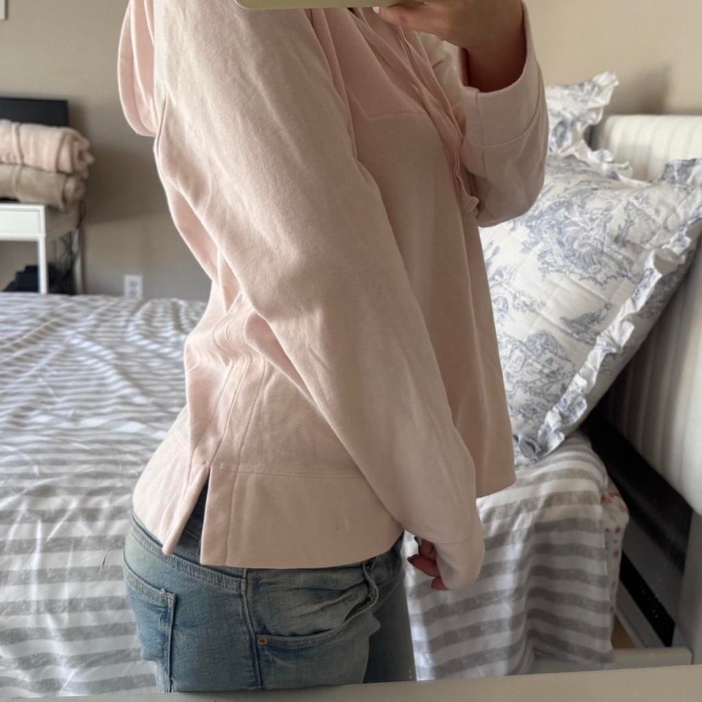 LOFT Women's Pink Hoodie - Picture 3 of 3